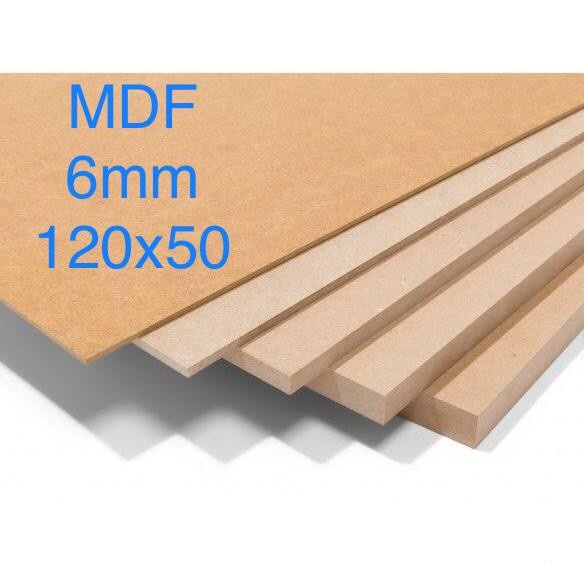 Papan MDF 6mm (120x50)cm, triplek MDF, papan kayu MDF, plywood MDF