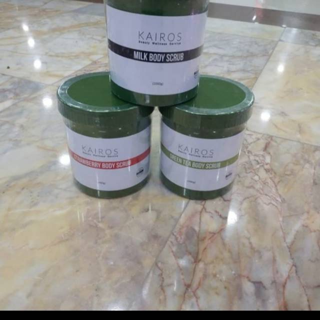 Kairos body scrub 1000g scrub badan