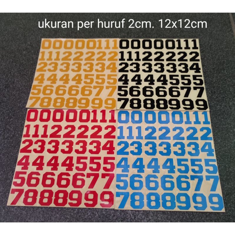 

STICKER CUTTING HOLOGRAM ANGKA KUALITAS TERBAIK