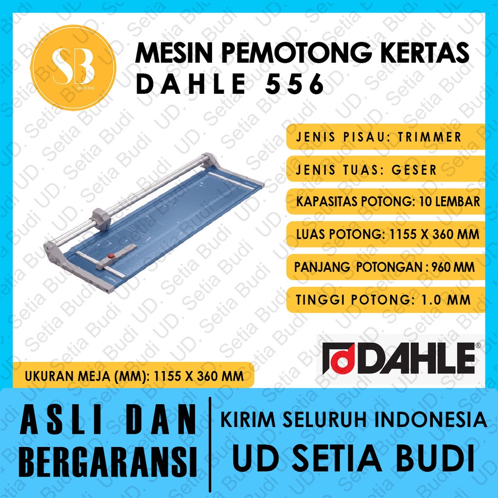 Mesin Pemotong Kertas DAHLE 556 Asli dan Bergaransi