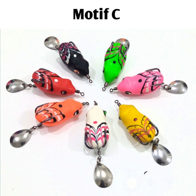 Curut killer 3.5 cm soft frog casting gabus