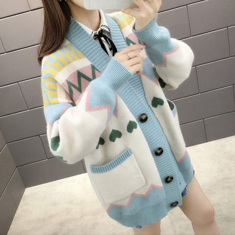 M FESYEN NAYO KOREAN CARDIGAN IMPORT KNIT RAJUT OOTD KOREAN STYLE CARDIGAN JUMBO TEBAL OVERSIZE KORE