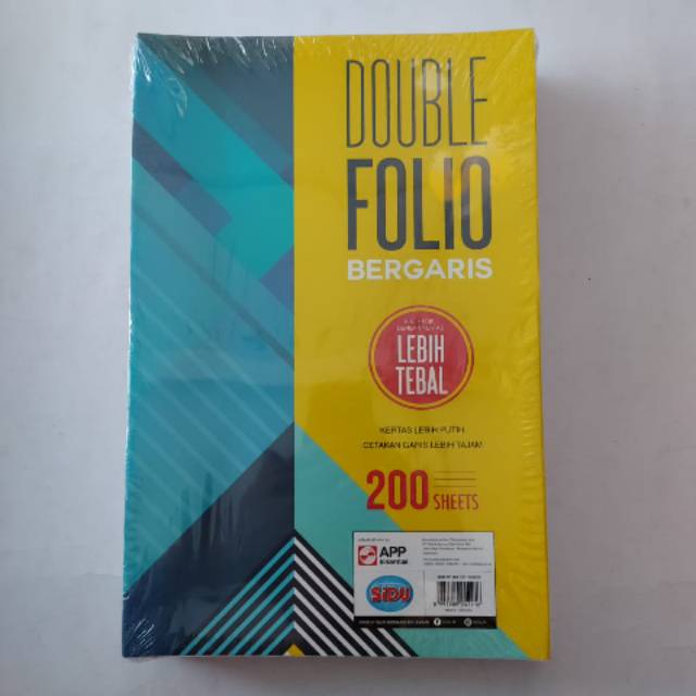 

(Per 10 Lembar) Kertas Folio Bergaris / Double Folio Garis SIDU