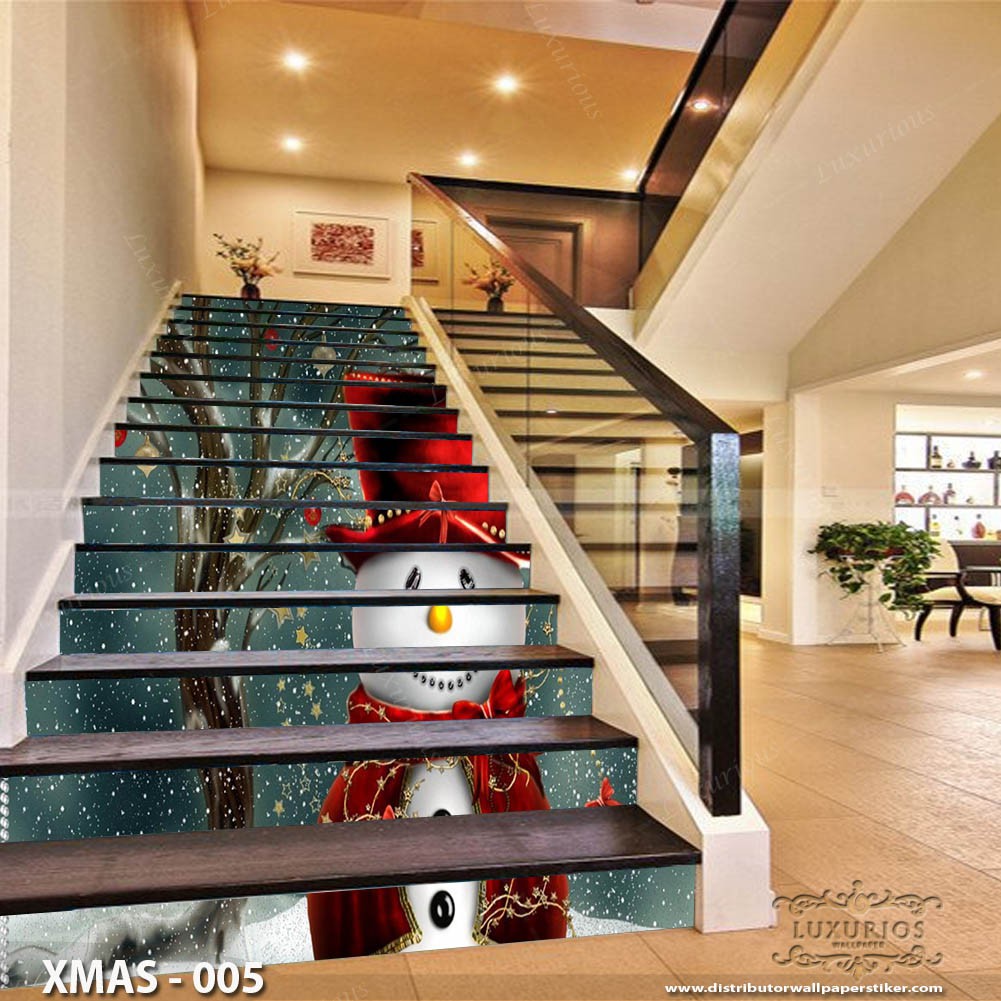 3D Stairway Wallpaper Custom - Edisi Natal 1