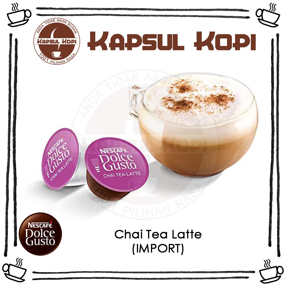 

Chai Tea Latte Ecer Kapsul Kopi Nescafe Dolce Gusto Impor