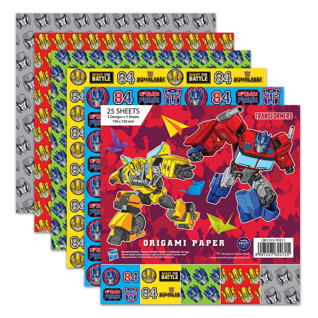 

Something Sweet Cards - Origami Paper - Kertas Lipat - Transformer - OR1515-TF011