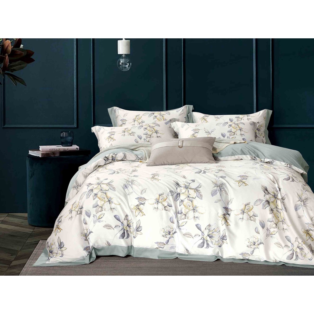 Picasso Sprei Botanic Tencel Milky Green Flower