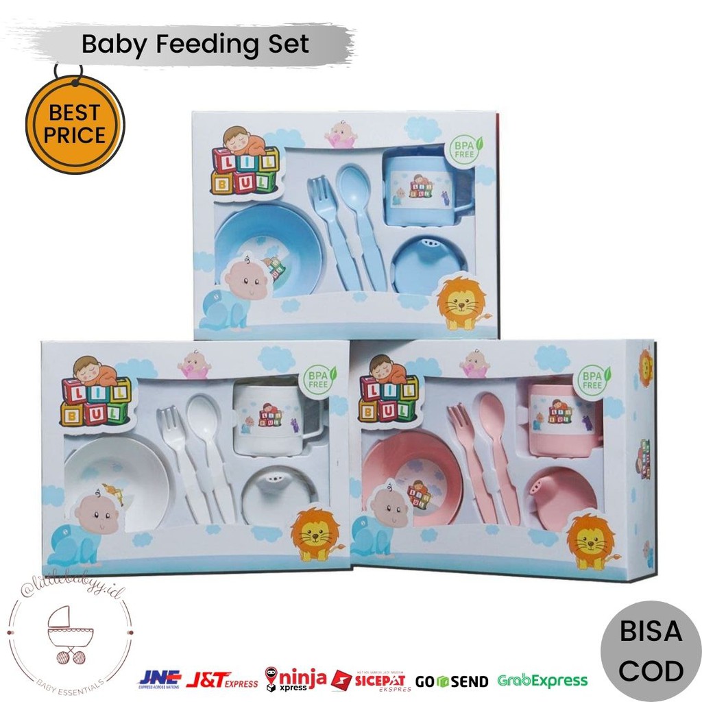 Baby Feeding Set | Set Perlengkapan Alat Makan Bayi Murah | Set Tempat Makan Bayi Lucu Terbaru