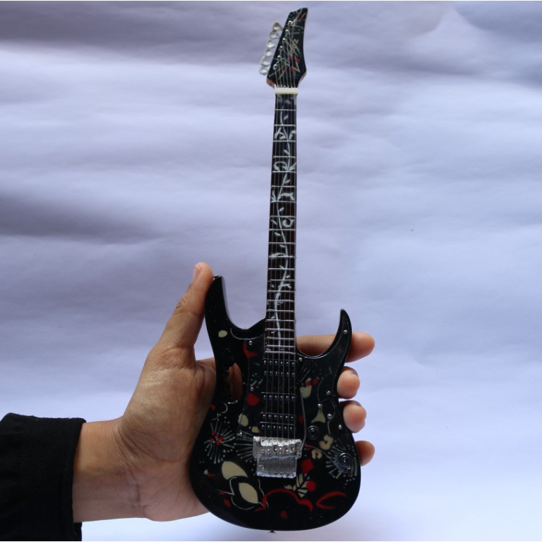 Miniatur Gitar Ibanez JEM77 Floral Pattern 2 Steve Vei