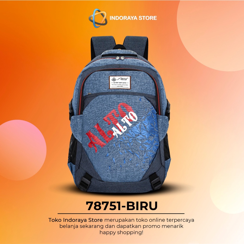 ALTO Tas Ransel Sekolah Anak Laki Laki Perempuan Original Import FREE Raincover