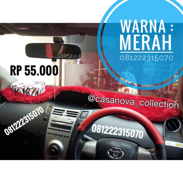 alas kain bulu untuk dashboard mobil