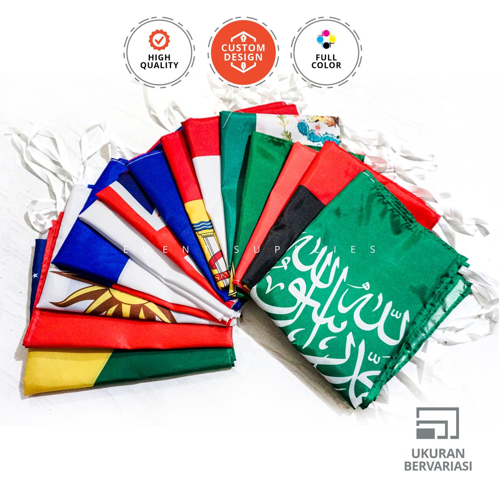 Cetak Bendera Kain Custom Full Print Satuan Organisasi Cetak Bendera Kain Custom Full Print Satuan Organisasi
