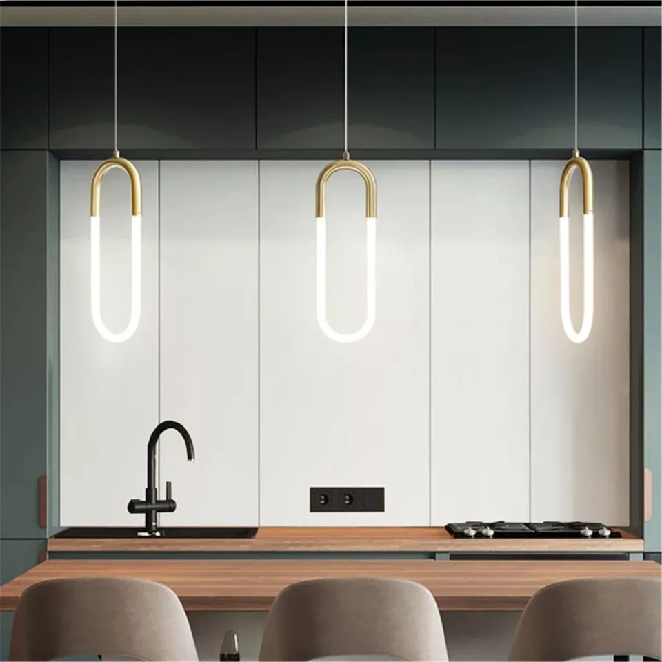 Lampu Gantung Hias Glass 40cm / 60cm Pendant Lamp Earring Loop Mewah