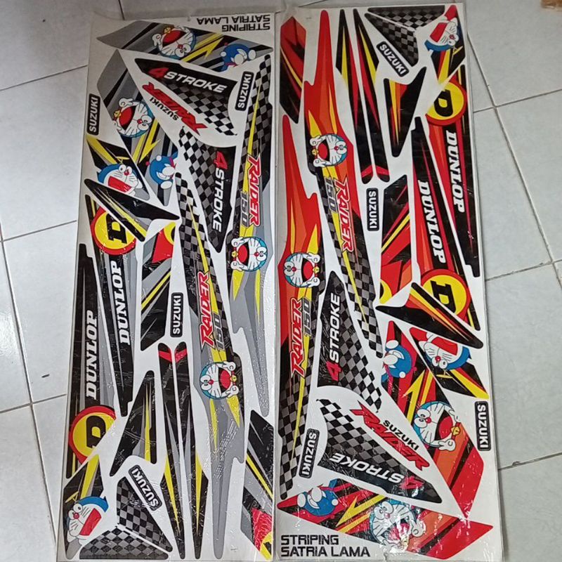 striping satria fu 2005-2012 variasi doraemon