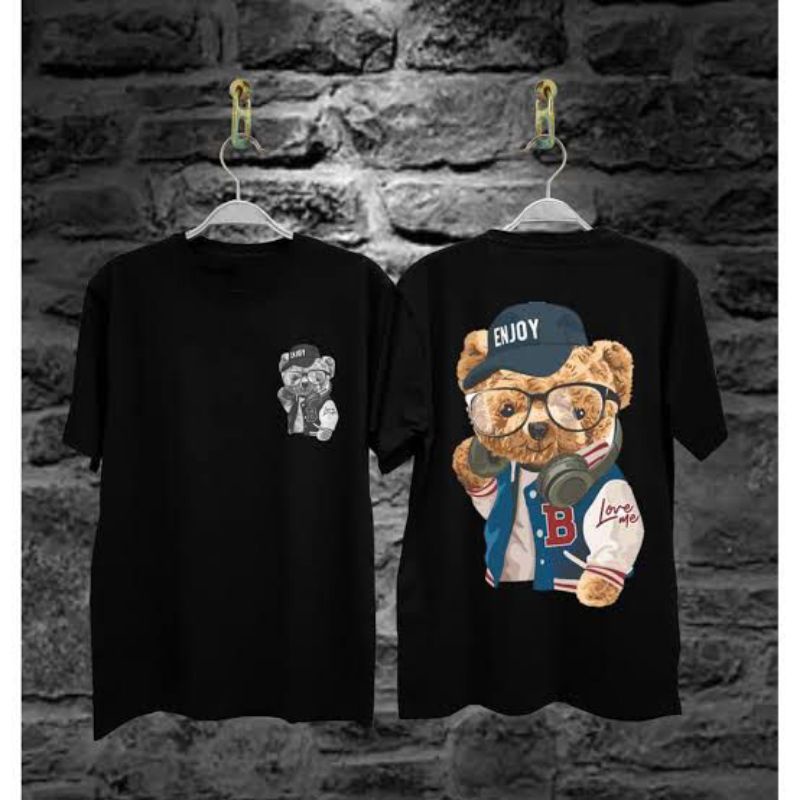 KAOS DISTRO LENGAN PENDEK TEDDY BEAR