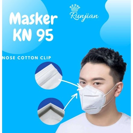 Masker KN95 Disposable Mask 5ply ORIGINAL 100%-1pcs