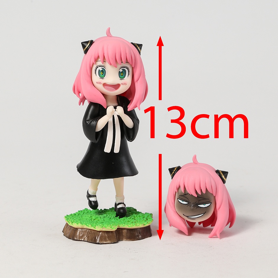 Anime Figure 17cm Anya Forger Spy x Family Figure Replaceable Head