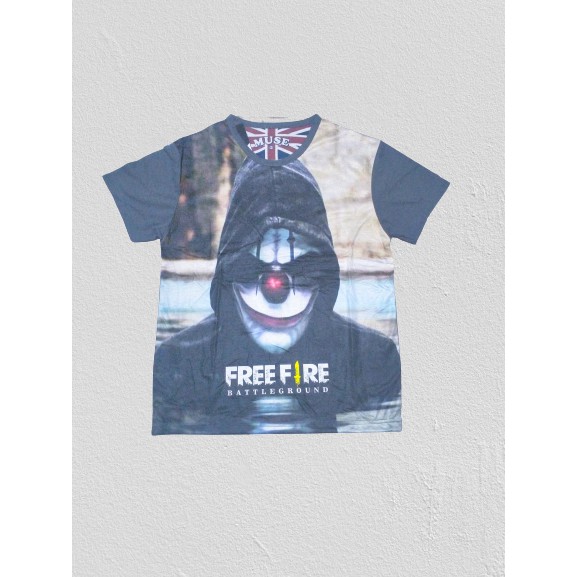 KAOS FREE FIRE/BAJU KAOS TSHIRT FREE FIRE SIZE 16-20 UNTUK 7-10 THN