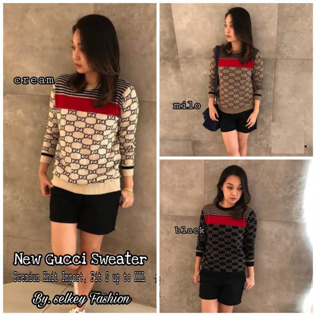 Baju wanita murah New Gucci Sweater