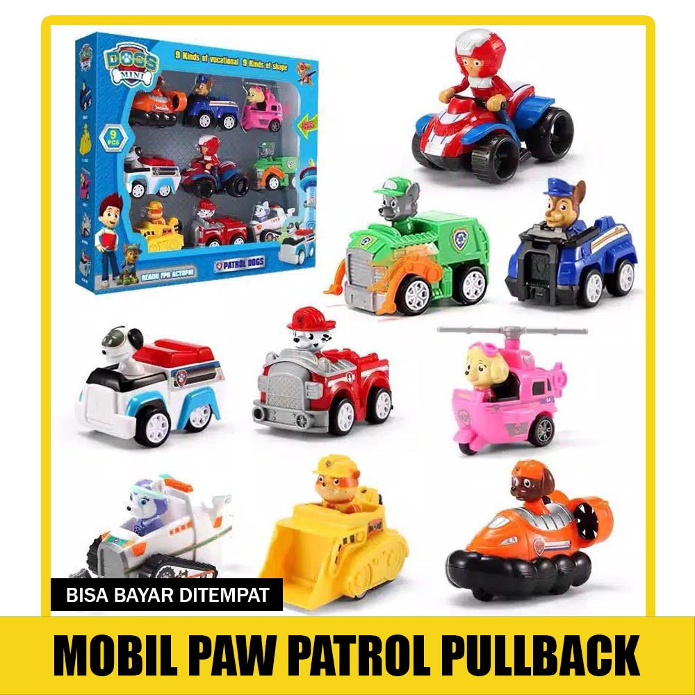  MAINAN  ANAK MOBIL PAW  PATROL  RESCUE TEAM ACTION FIGURE SET 