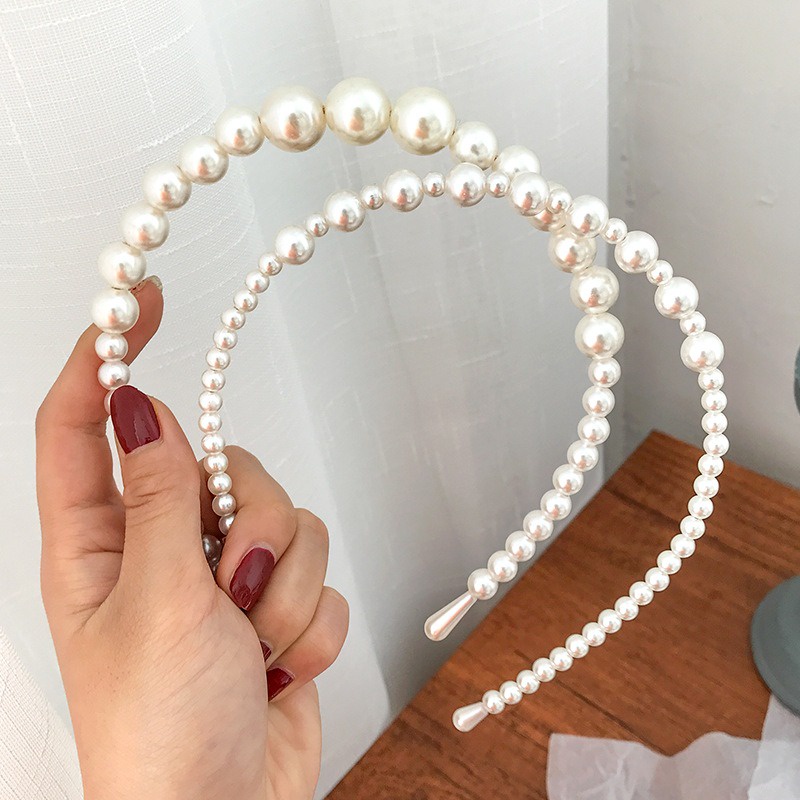 AC005 Bando Mutiara Pearl Headband Korea