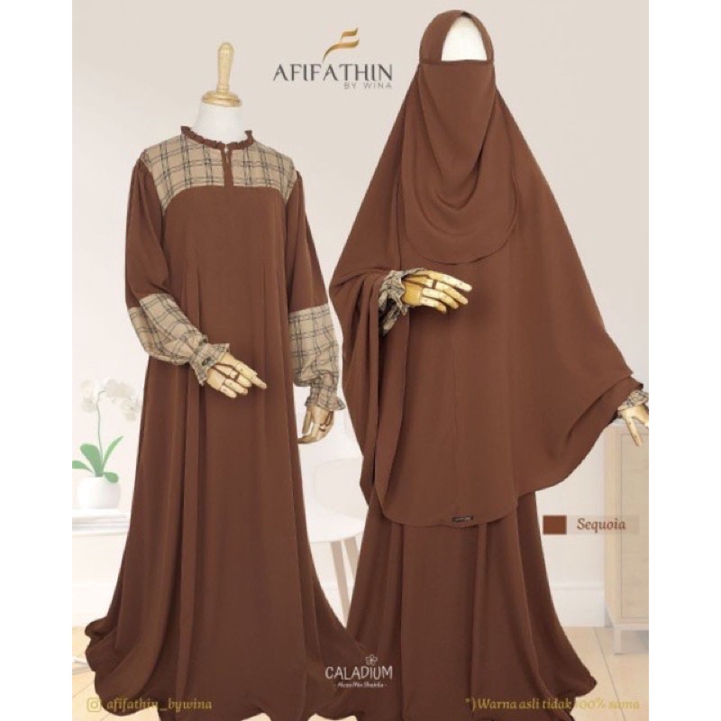 Caladium Set Gamis Jilbab By Afifathin