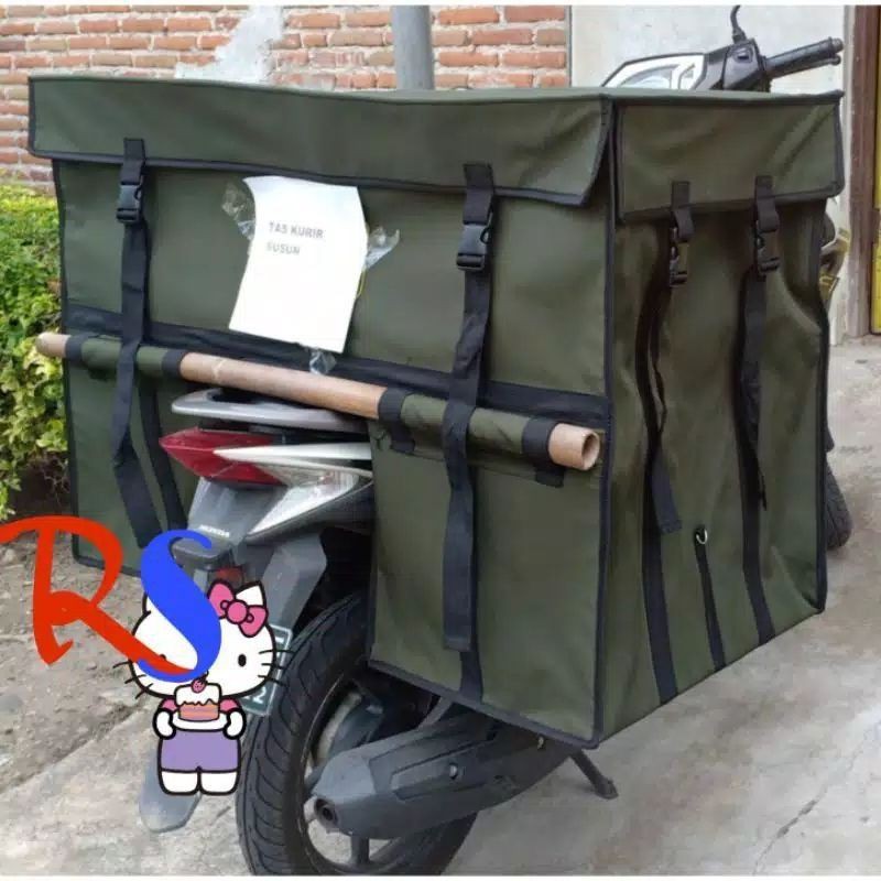 Tas Obrok Kurir Motor Tingkat Super Jumbo Kuat
