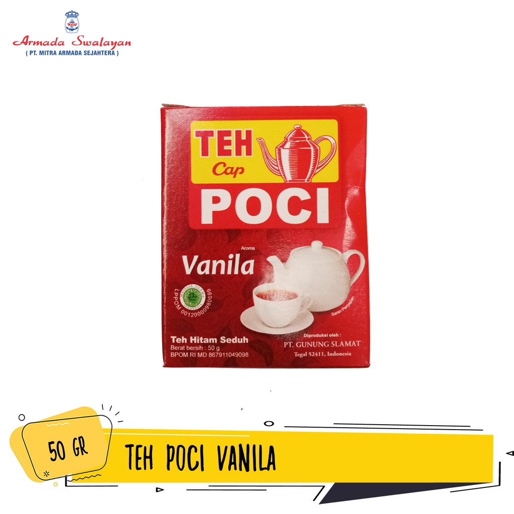 

Teh Cap Poci Hitam Seduh Vanila 50gr