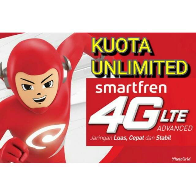 Kartu Perdana KUOTA UNLIMITED Smartfren 4G LTE