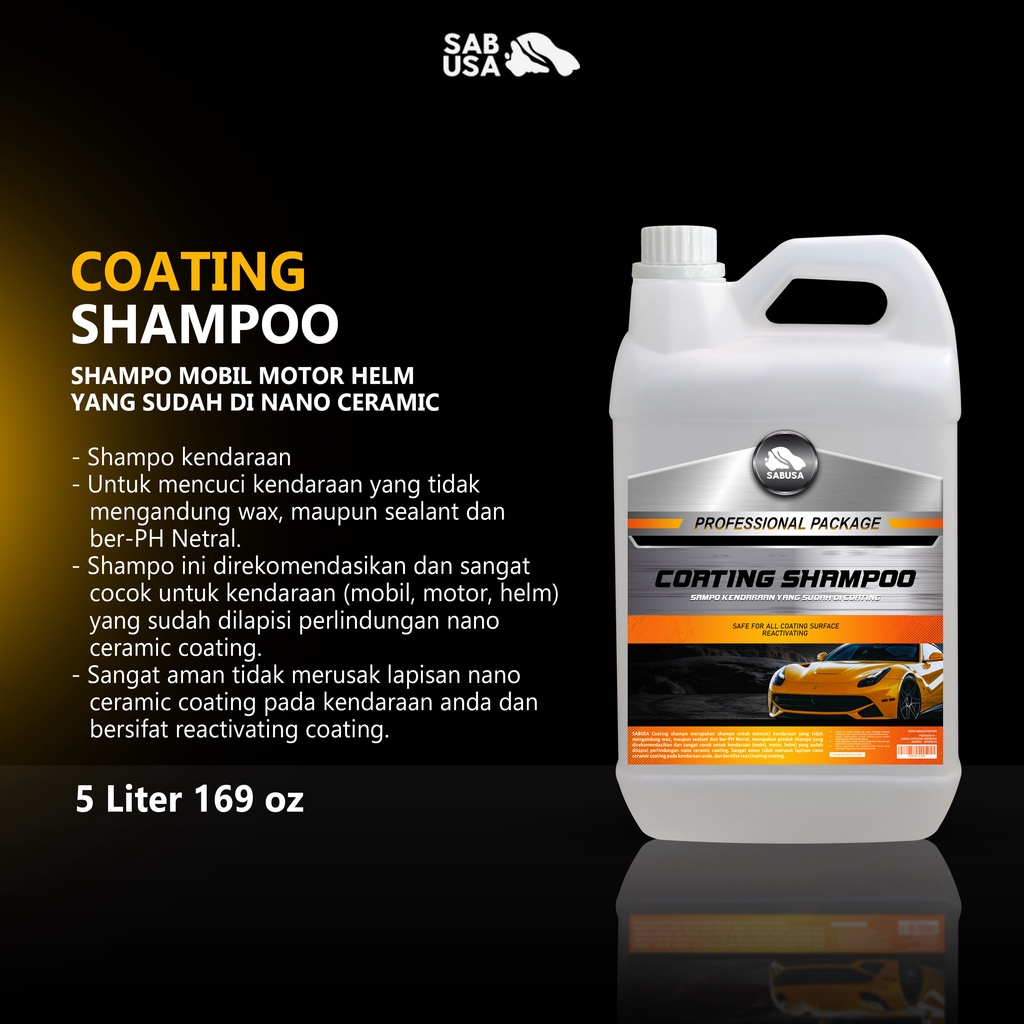 NEW Shampo Perawatan After Nano Ceramic Coating Cuci Mobil SABUSA 5 Liter [terbaik][terlaris]