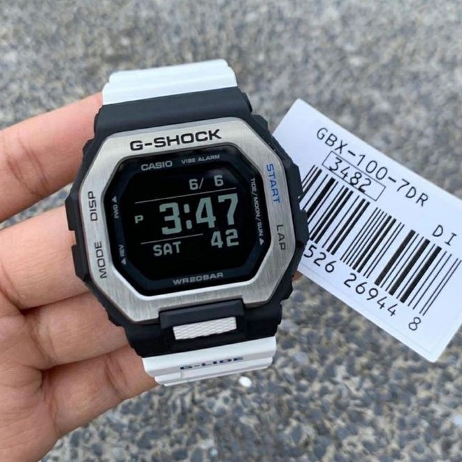 Casio G-Shock GBX-100-7DR White Jam Tangan Pria Original Ori