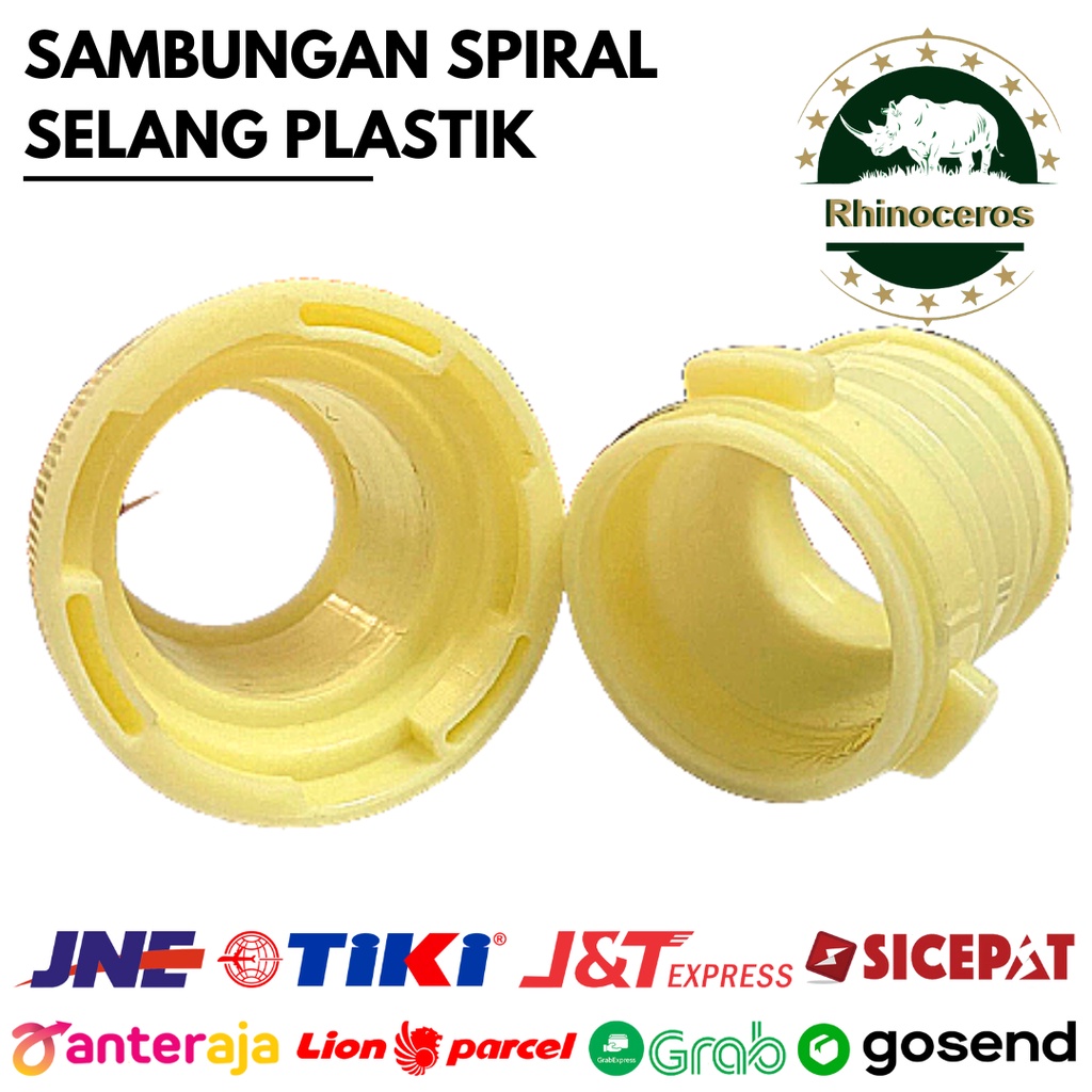 Sambungan Spiral Plastik Selang Irigasi Sambungan Drip 2- 4Inch