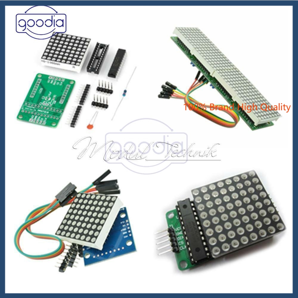 ✈【Fast/COD】✈ MAX7219 8x8 LED Punkt Matrix Modul Dot Matrix Module for Arduino Raspberry Pi