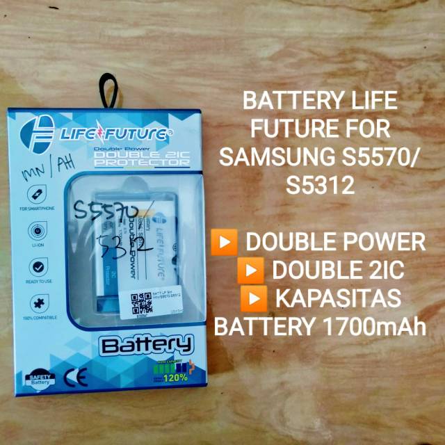 Baterai s5570/S5312 Life Future