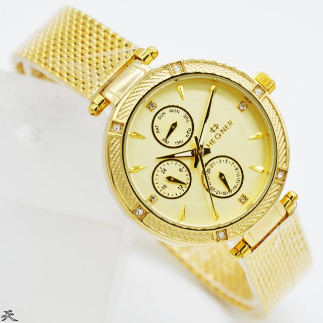 Jam Tangan Wanita Hegner Original Chrono Aktif