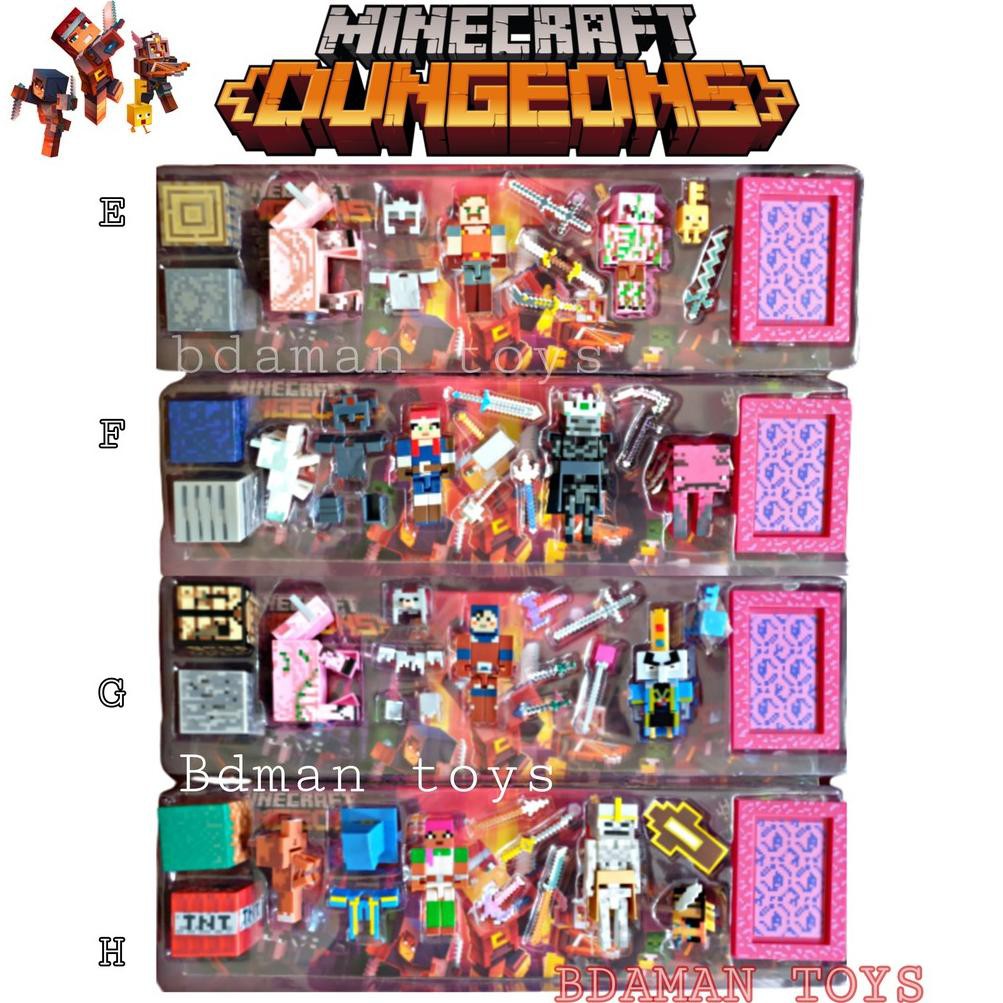 Nzu36Mainan Mine Craft Dungeons / Bricks Mine craft / Minecraft / Figure Mine craft /Mainan Mini Cra