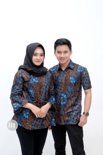 Maura Couple - Sania Ruffle Batik Couple Ori Ndoro Jowi Garansi Termurah Shopee -  Couple Batik Pasangan