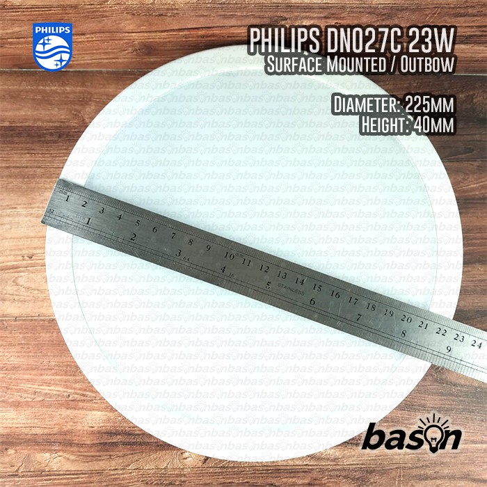 PHILIPS DN027C 23W 9&quot; D225 - LED Downlight Outbow