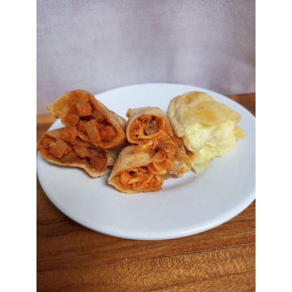 

Cireng isi Ayam Pedas/Baso Pedas/Keju