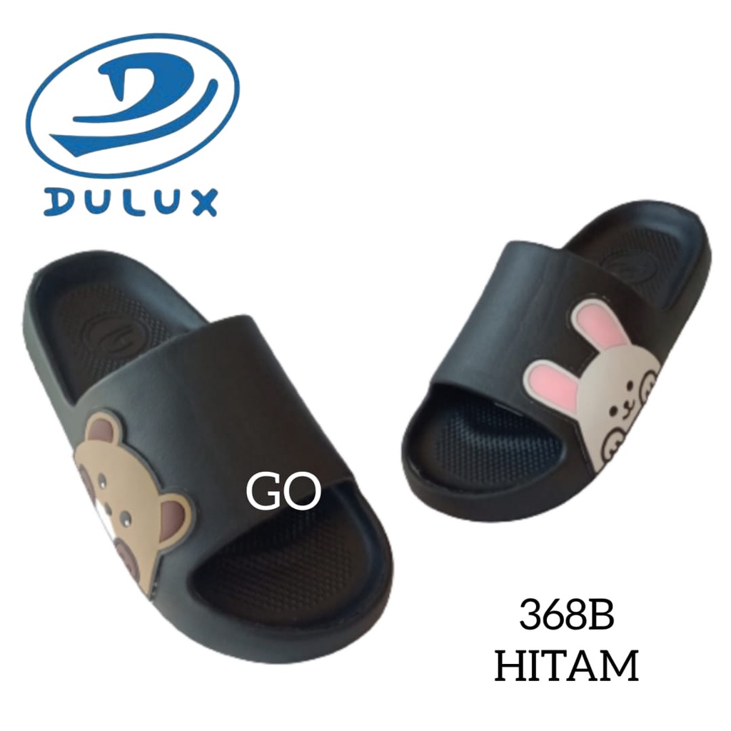 gof DULUX 386B Sandal Kokop karet Jelly wanita motif Kelinci Size 36--40