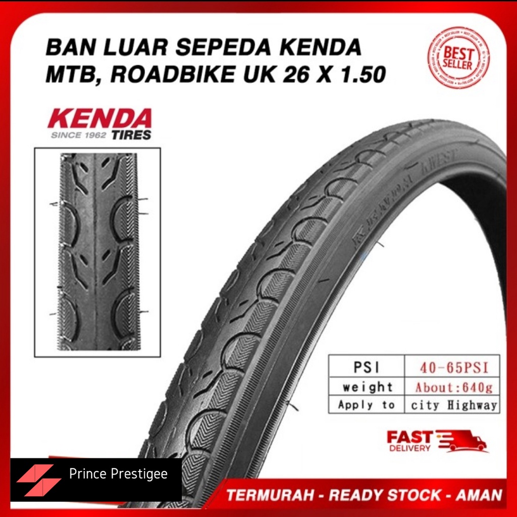 Ban Luar Sepeda 26 x 1.50 Kenda KWEST Ban Luar 26 x 150 MTB Roadbike