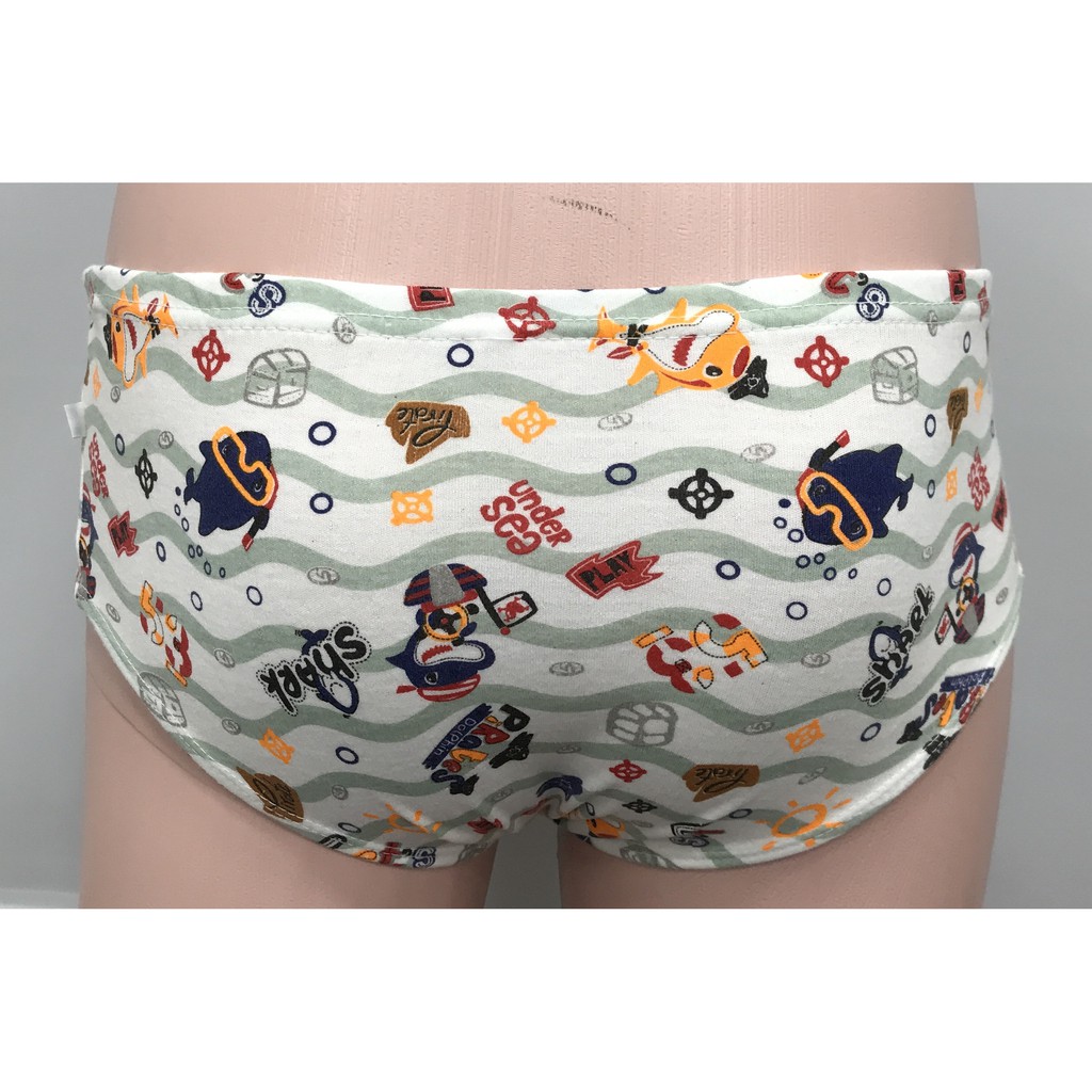 BAYIE- 12 PCS Celana Dalam/CD Anak Laki-laki motif SEA/Kid's Underwear/sempak anak Cowok Size M L XL