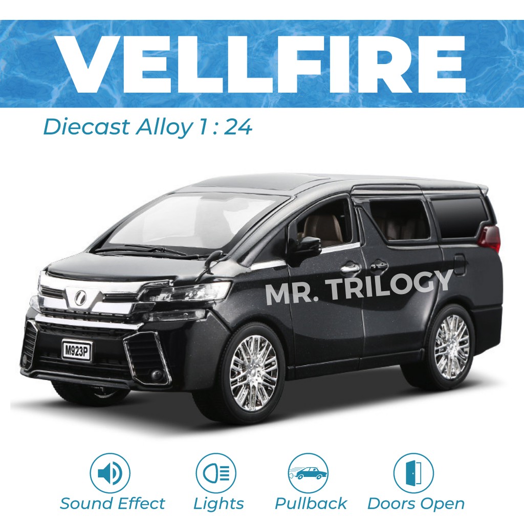 DIECAST MOBIL / MINIATUR MOBIL VELLFIRE 1:24 | KADO / PAJANGAN MOBIL DIE CAST NOT ALPHARD