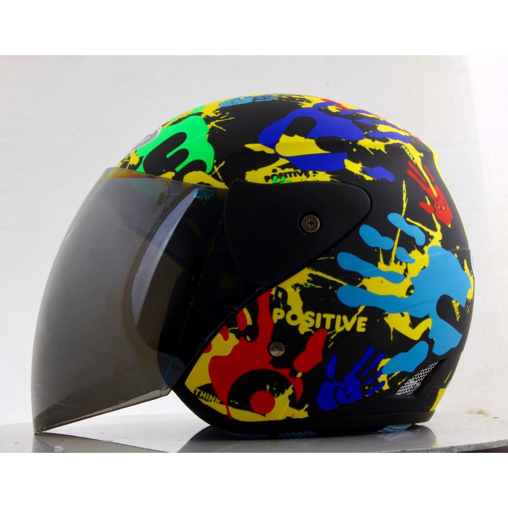 Helm GM Evolution Evo Finger 2 Black Doff Original