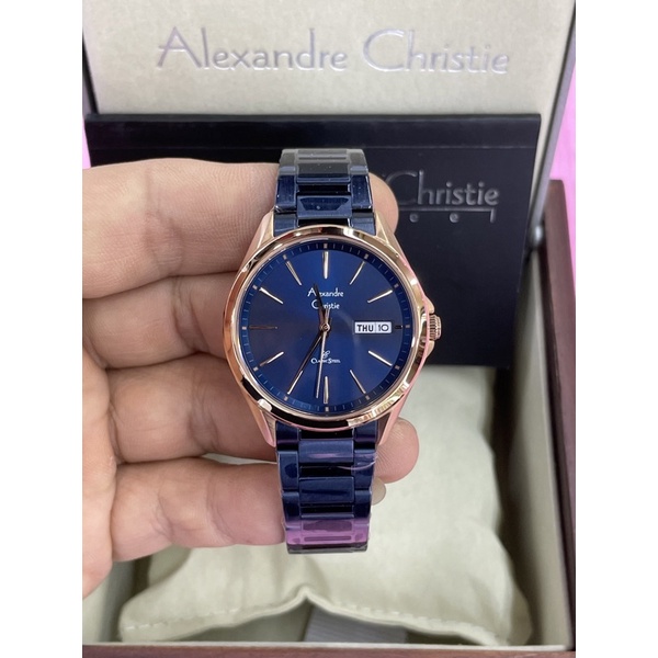 alexandre christie 8592ld wanita biru rosegold