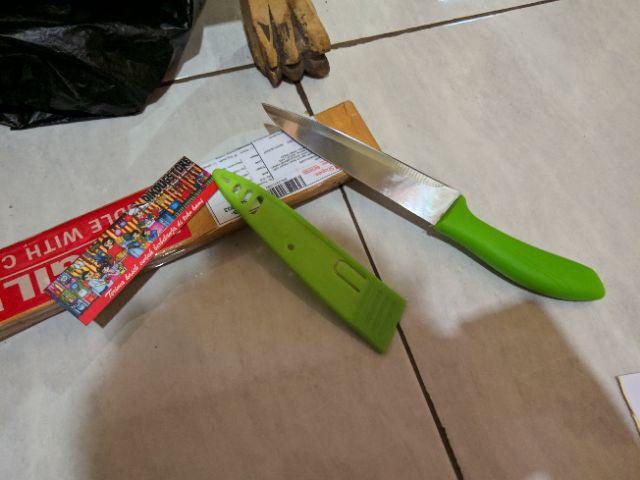 Pisau Dapur Sarung 28 Cm Stainless Steel Murah Ideal Pb666