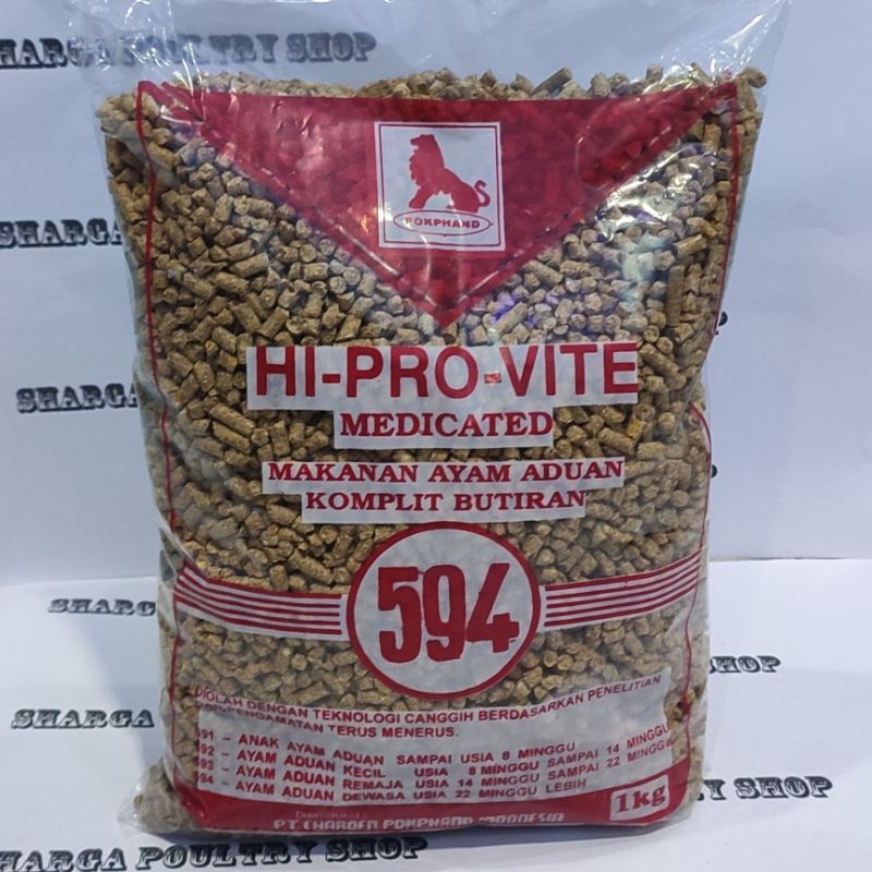 Hi Pro Vite 594 Murah Pur pakan ayam hobi dewasa