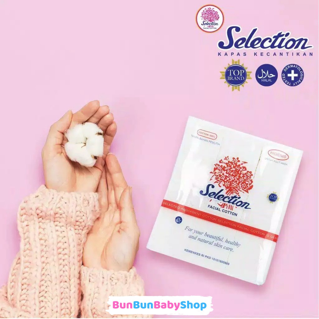 Kapas Selection 35gr Kotak Soft Cotton Pembersih Wajah Perawatan Bayi Baru Lahir Perlengkapan Baby