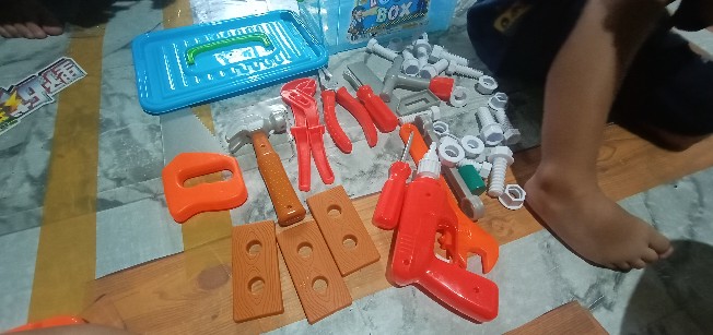 Toolbox Perkakas Mainan Pertukangan Box Ocean