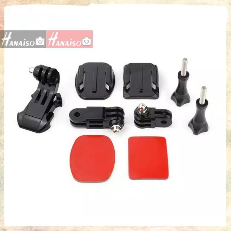 Medan Termurah Paket Chin Strap Helmet Mount Set Mounting Chest Strap Helm Mount HP GoPro Osmo Action Cam